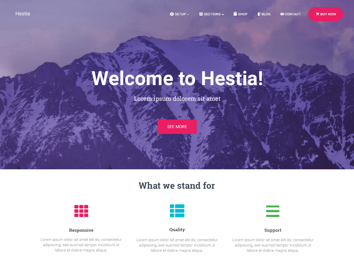 тема Hestia
