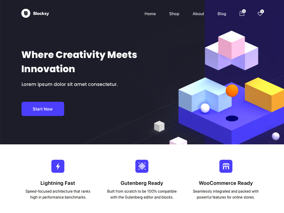 тема Blocksy